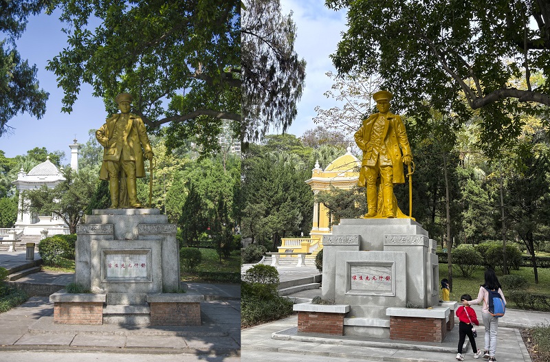 邓仲元铜像修缮前后对比.jpg